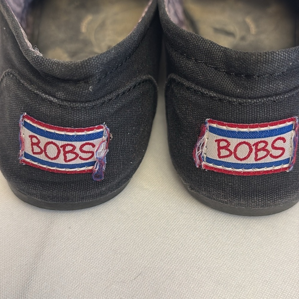 Bob’s from Skechers slip on shoes arch pillow memory foam canvas black Size 7 - Picture 3 of 7